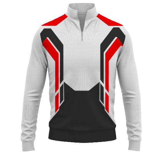 Motorsport teamwear sublimated zip neck jumper design 8