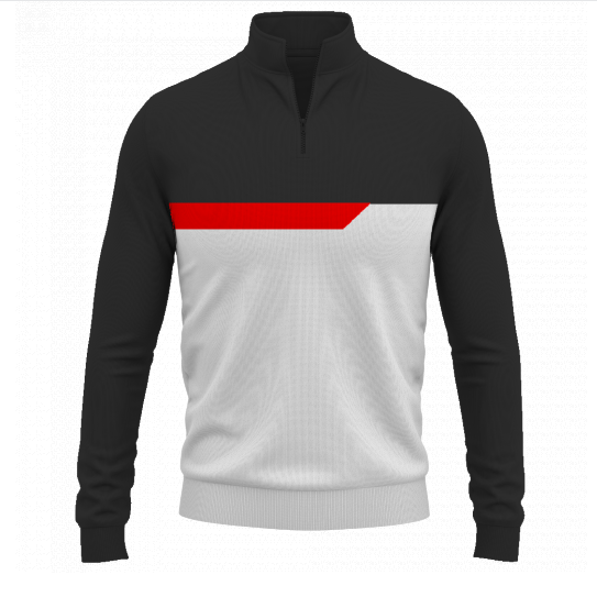 Motorsport teamwear sublimated zip neck jumper design blank