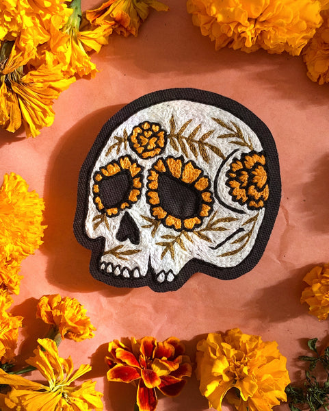 Calavera ~ Cempasúchil | Eradura Hand Embroidered Goods