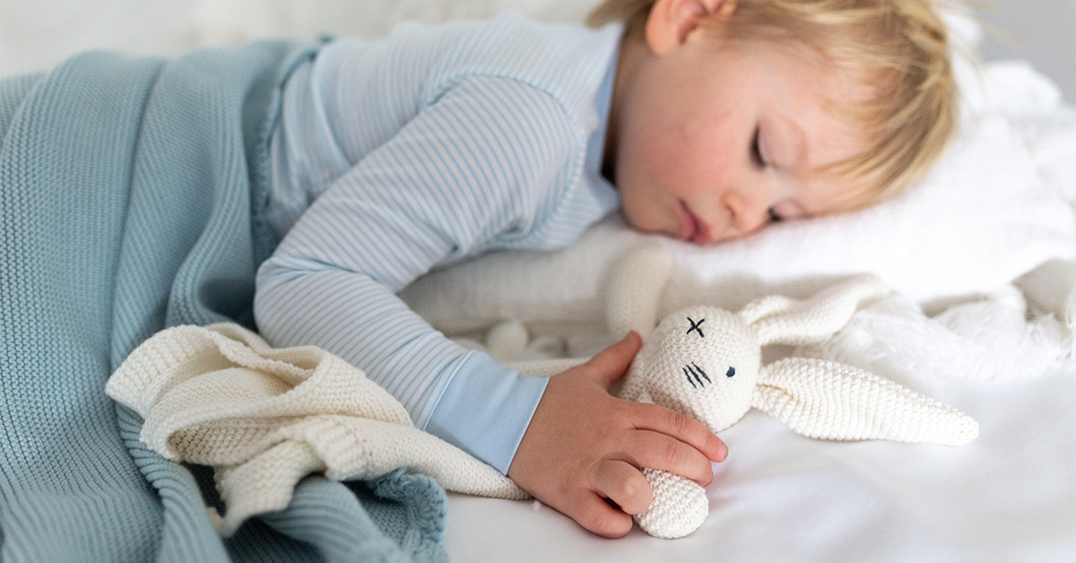 Child sleeping in S+N pajamas