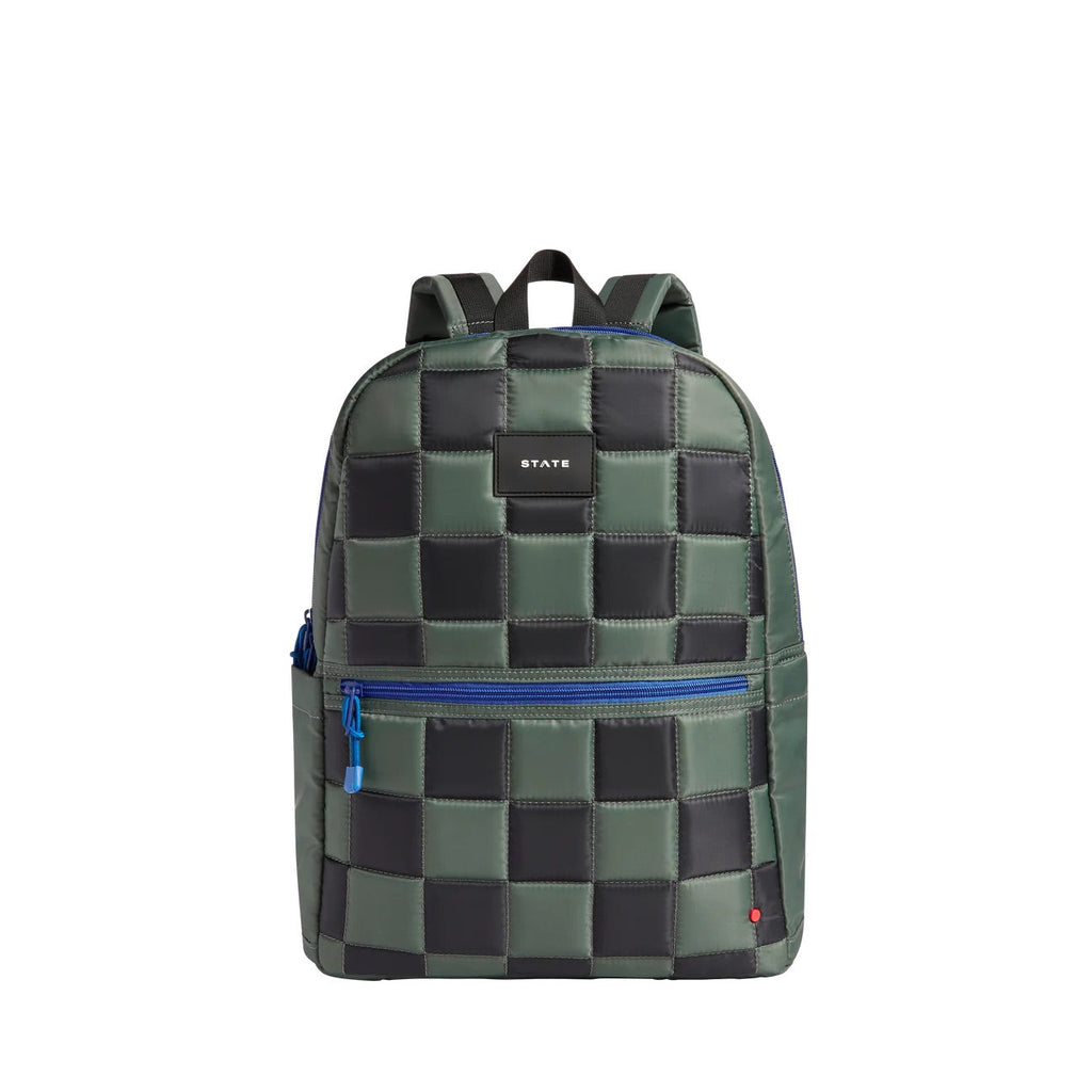 Kane Kids Double Pocket Backpack in Diagonal Zippers - State Bags