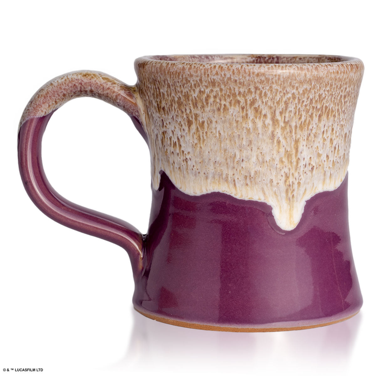 White and Purple Ceramic Mug