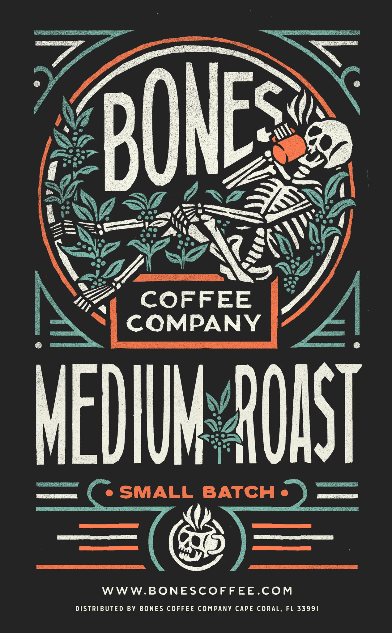 Medium Roast Coffee (Whole Bean) by Bones Coffee Company