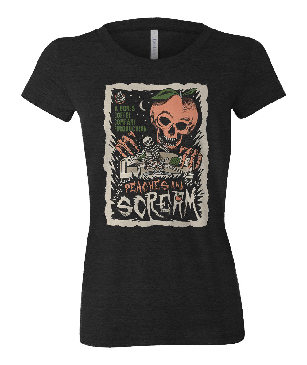 Peaches and Scream Tee – Bones Coffee Company