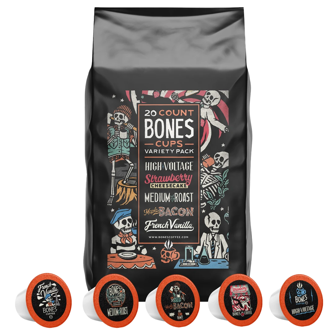 Bones Coffee Pods  Over 30+ Fun Flavors to Try! – Bones Coffee Company