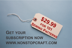 sewing pattern subscription, downloadable sewing patterns, digital sewing patterns