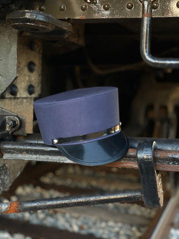 Navy Blue Train Engineer Conductor Hat