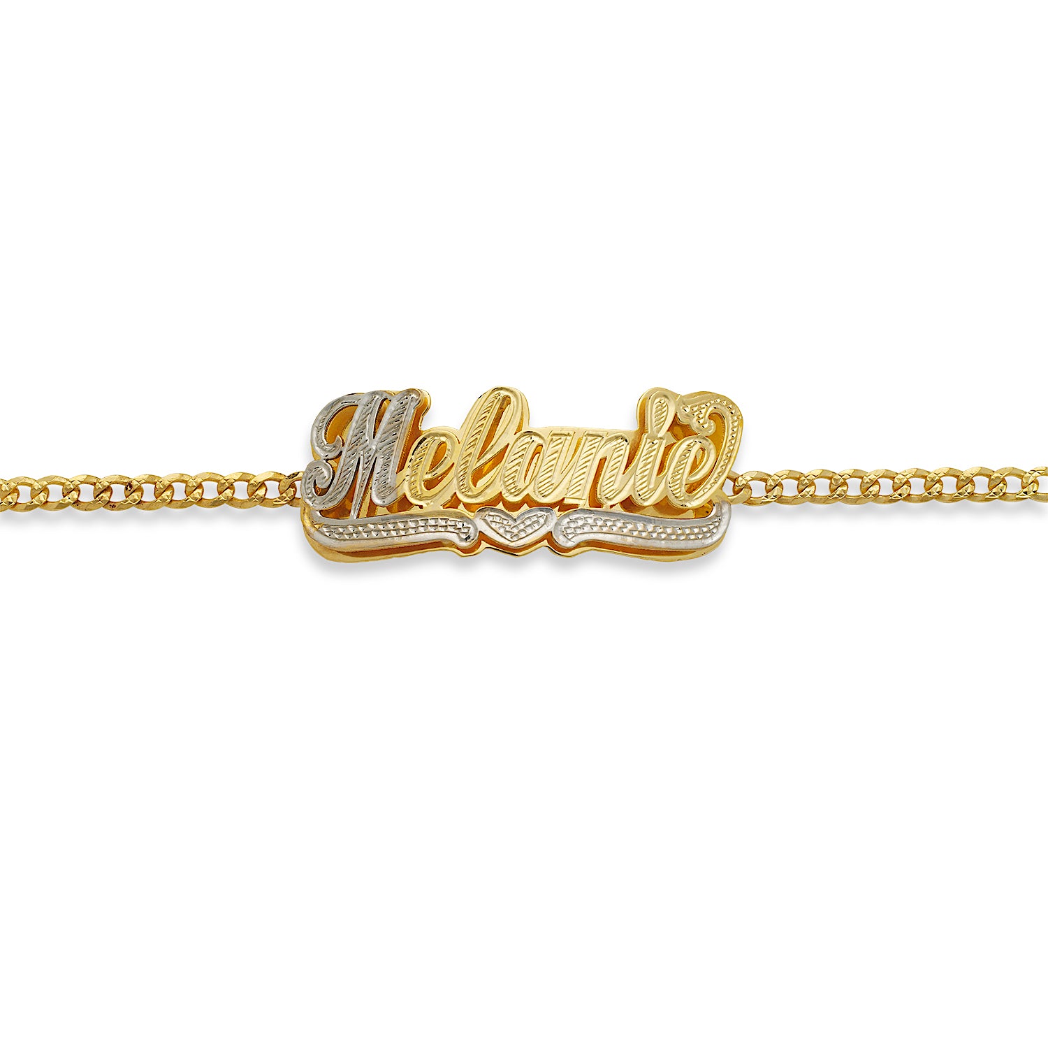 Macy's Diamond Pavé Heart Outline Link Bracelet (1/4 ct. t.w.) in 10k Rose  Gold - Macy's