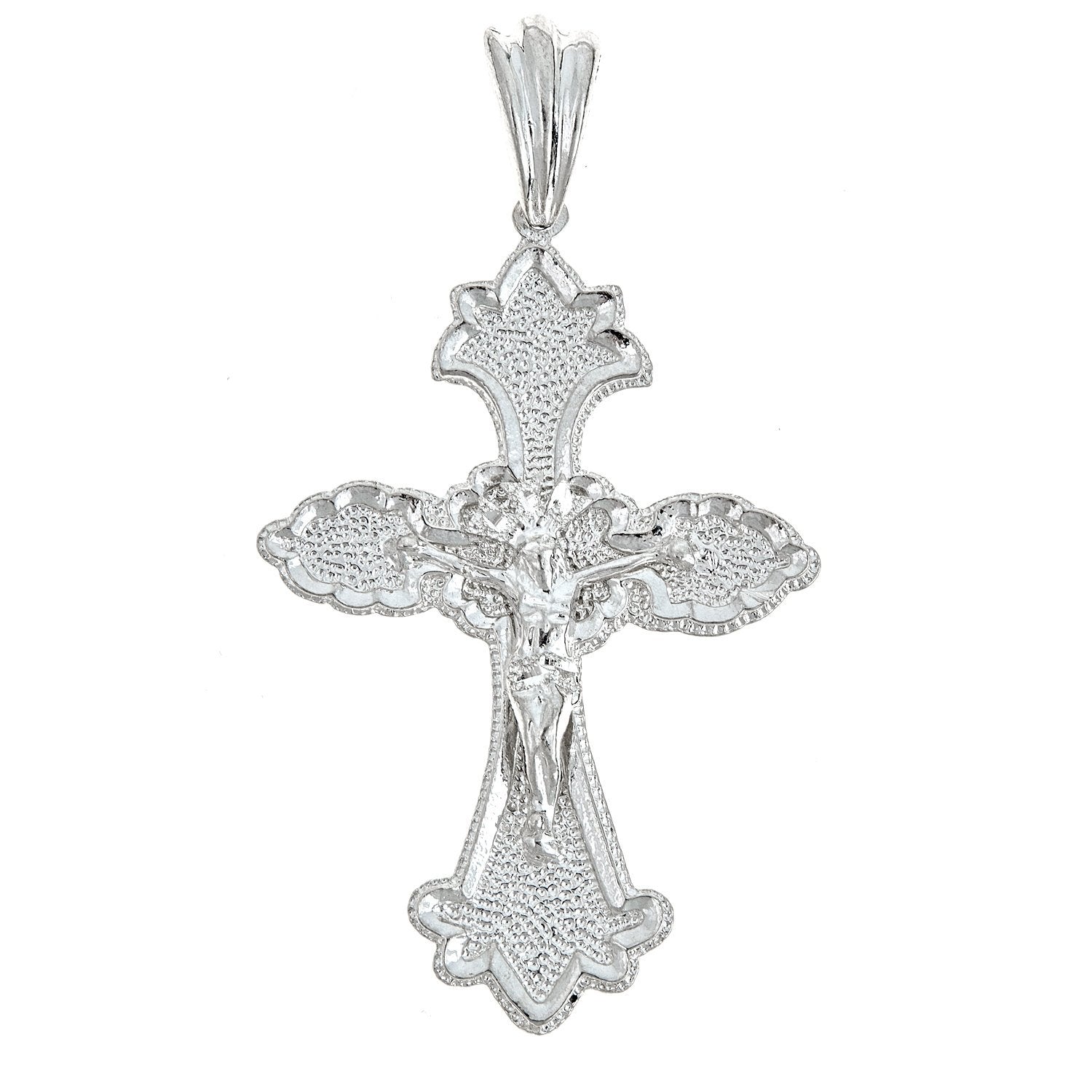 925 Sterling Silver Large Gothic Crucifix Pendant - MADE IN USA (11 gr ...