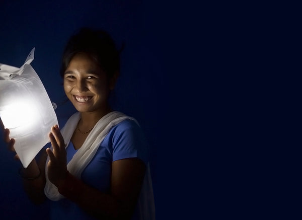 Women in Nepal received LuminAID Light from UNFPA