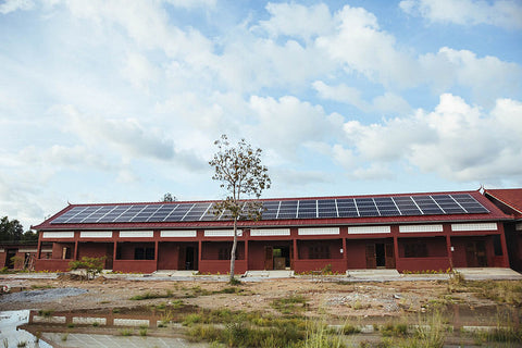 Twende Solar Installation in Middle School in Cambodia