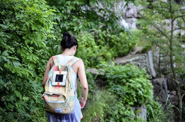 Hiker with tank top, backpack, and lantern Source: rebcho.tumblr.com/