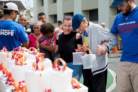 Convoy of Hope distributes LuminAID solar lanterns in Puerto Rico 