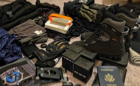 The gear Angela packed for her mission in Ukraine