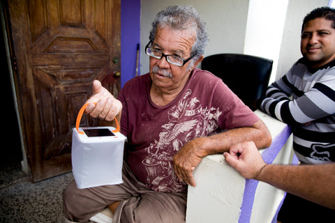 LuminAID Solar Lights and Phone Chargers distributed in Puerto Rico