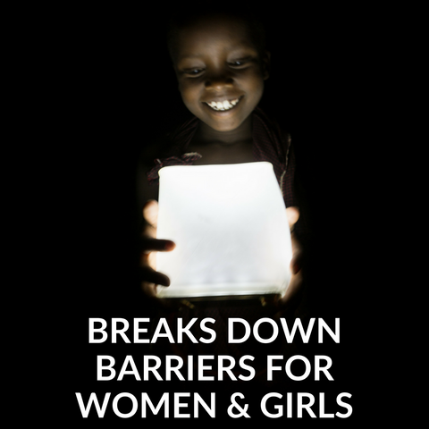 Solar light breaks down barriers for women and girls
