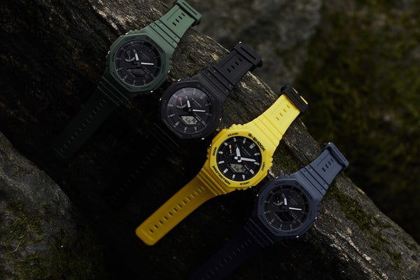 G-shock watch in the forest on bark. Source: hypebeast