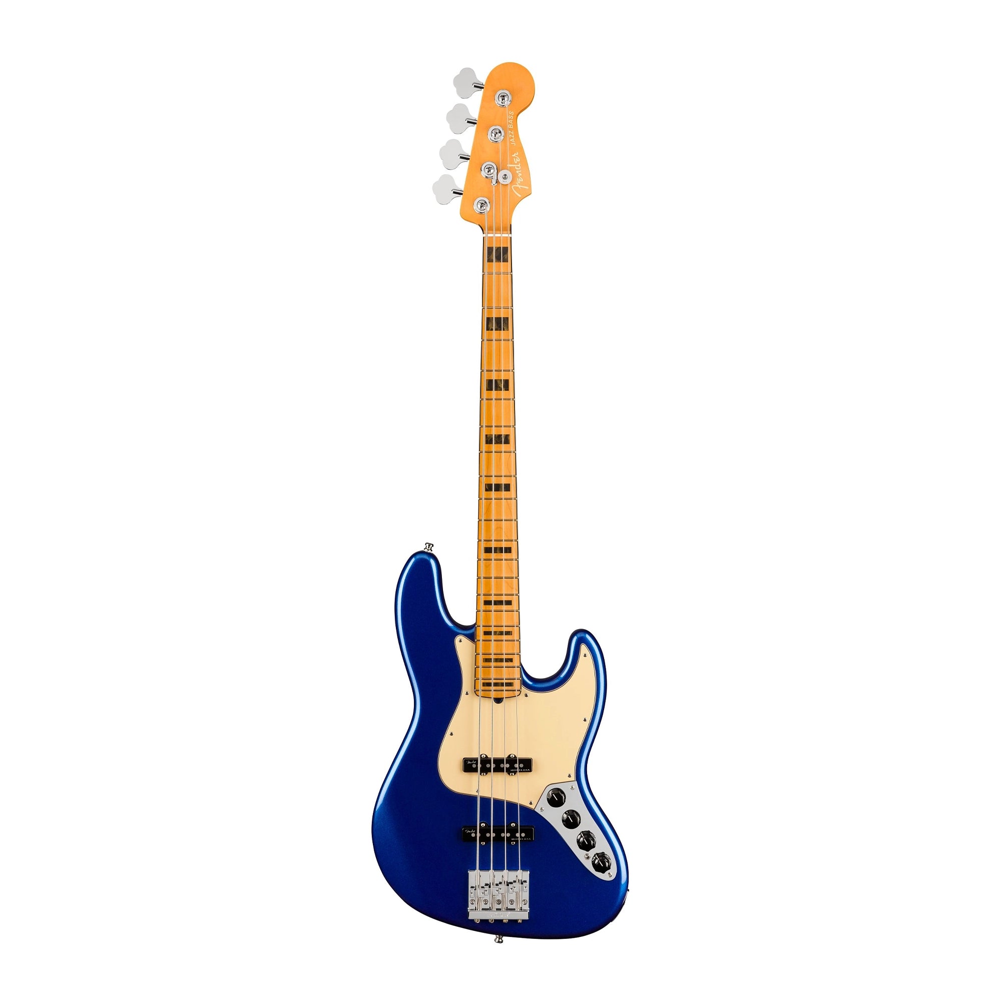 American Ultra Jazz Bass by Fender - Cobra Blue Finish with Maple Fingerboard
