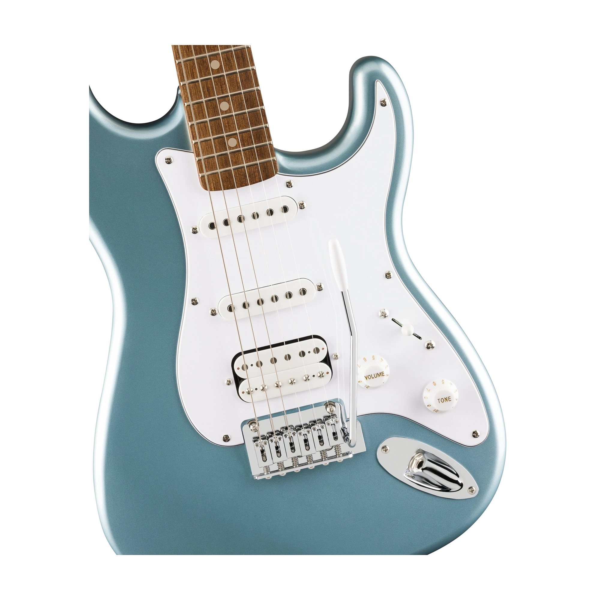 Ice Blue Metallic Squier Affinity Series Stratocaster Junior HSS Electric Guitar