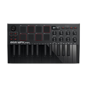 Akai Professional MPK Mini MK III Limited Edition Black on Black 25-key Keyboard Controller - Micheo Music - Mini Midi Controller