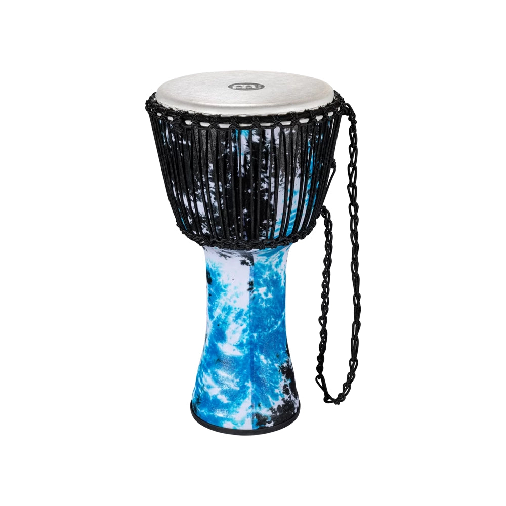 Galactic Blue Tie Dye Meinl Percussion 12" Rope-Tuned Djembe with Synthetic Head
