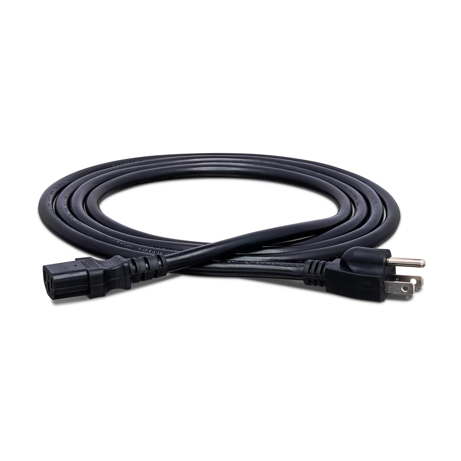 8' Hosa Power Cord: IEC C13 to Nema 5-15P