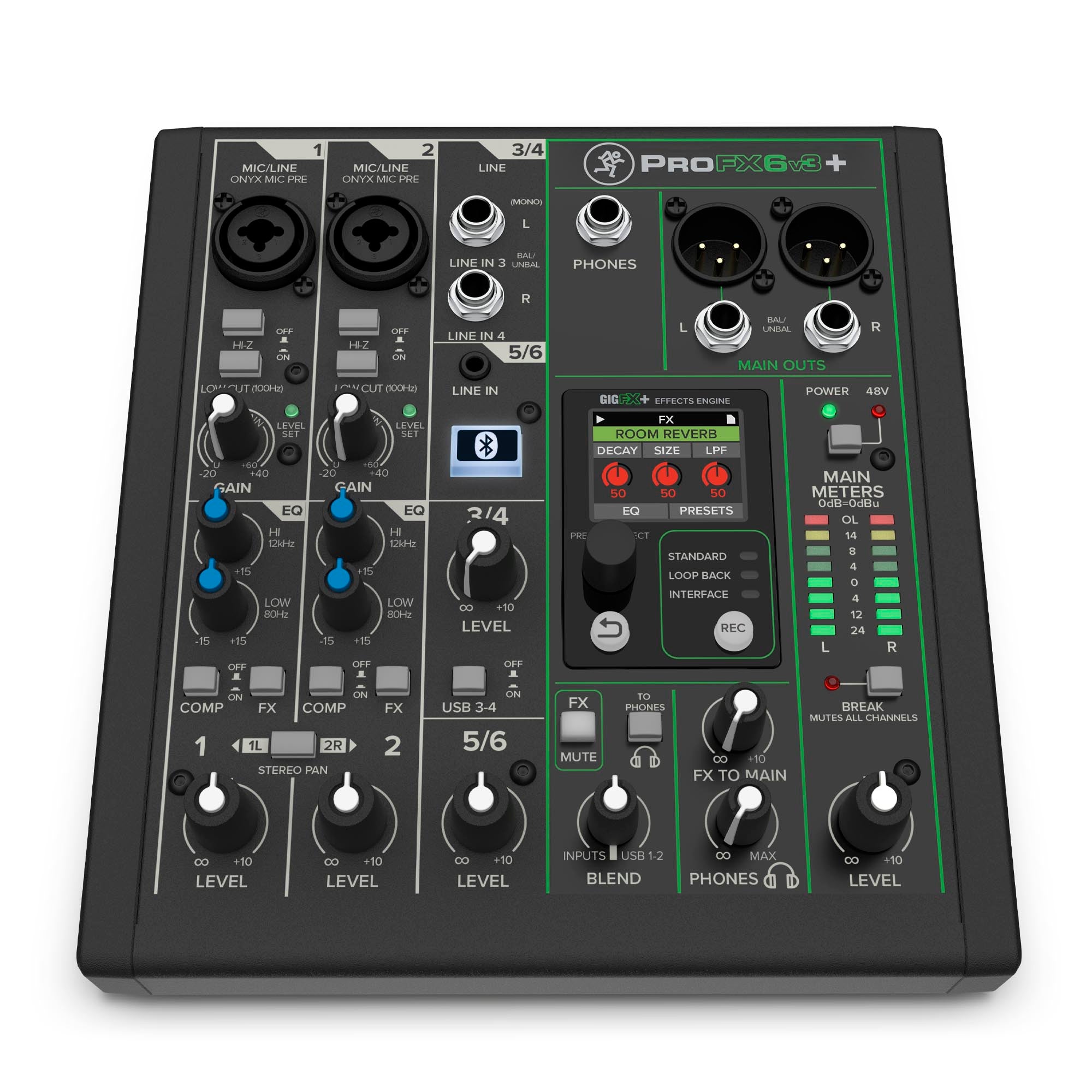 Mackie ProFX6v3 6-Channel Professional Effects Mixer with USB