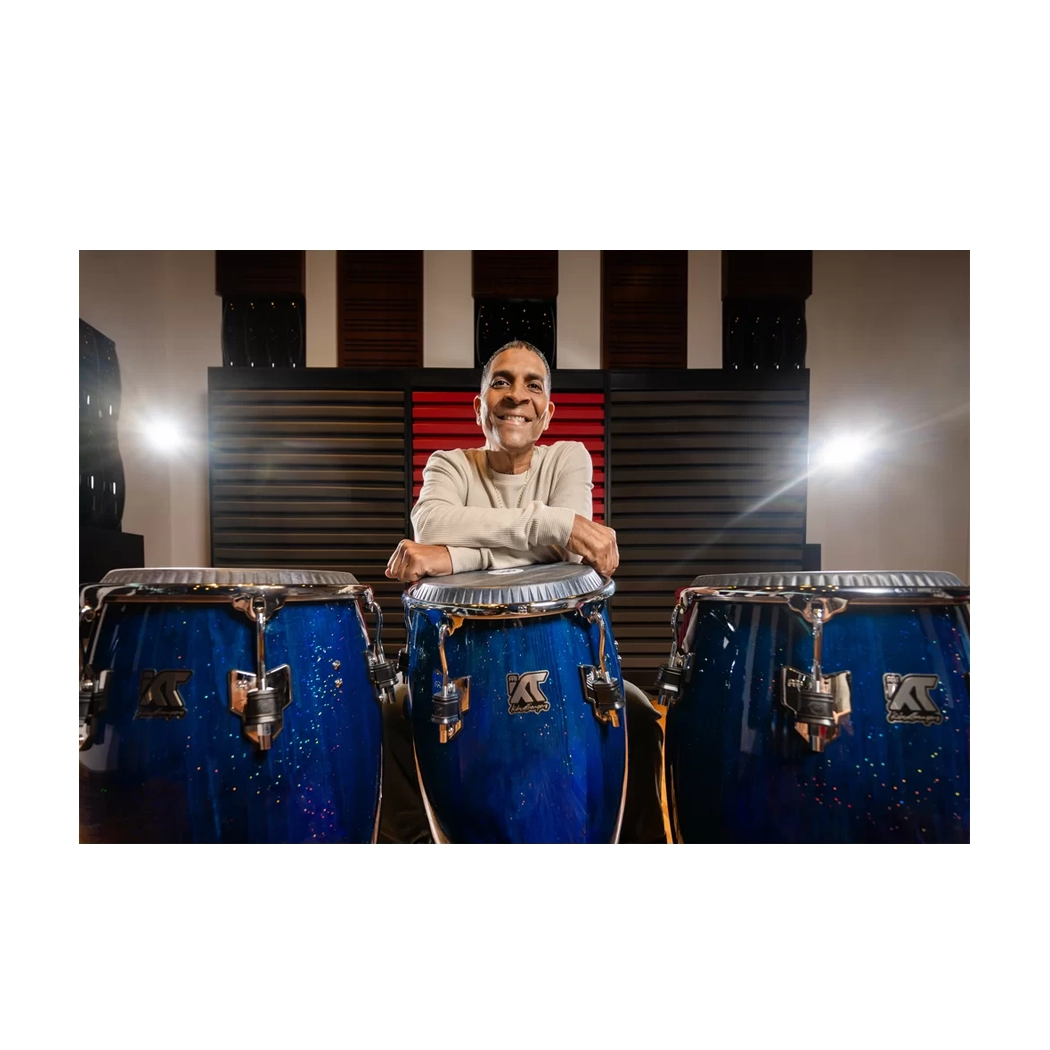 Meinl Percussion's Artist Series 11.75" Pine Conga by William Kachiro Thompson - Blue Wave
