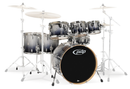PDP by DW Concept Maple 7-Piece Shell Pack Silver to Black Fade