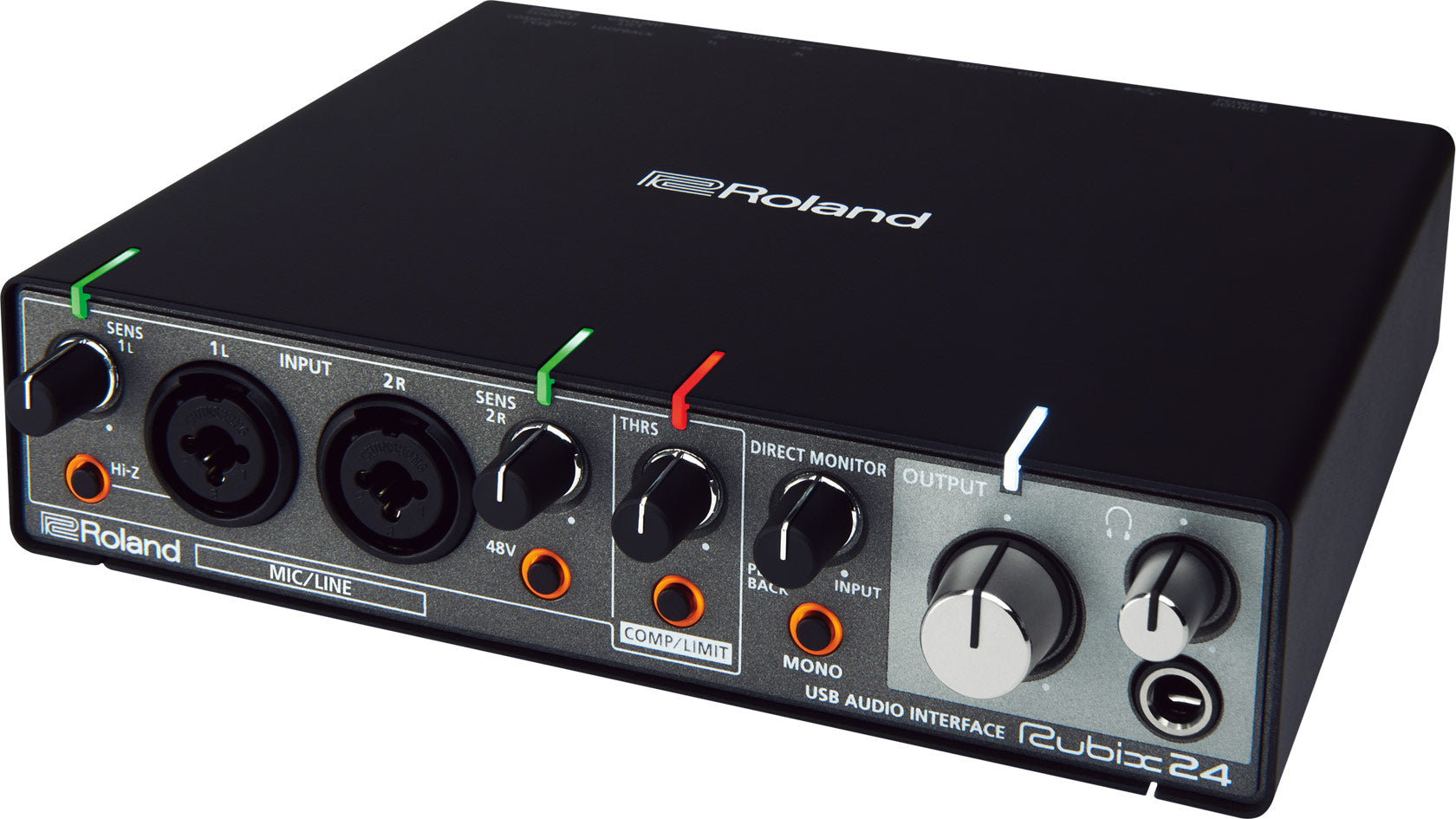 ZOOM U-24 USB AUDIO INTERFACE 2x4, mic/line in, +48V phantom, MIDI