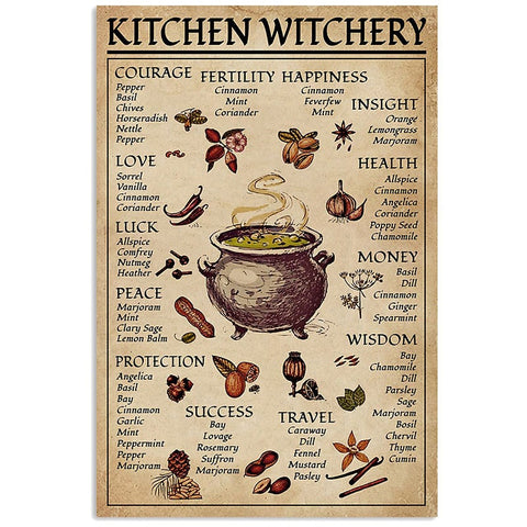 kitchen witchposter boogzel apparel