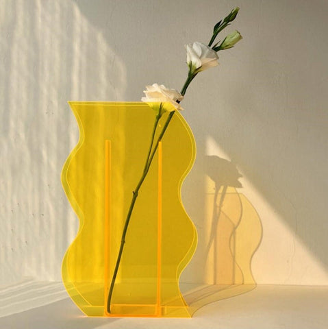 modern abstract acrylic vase boogzel apparel