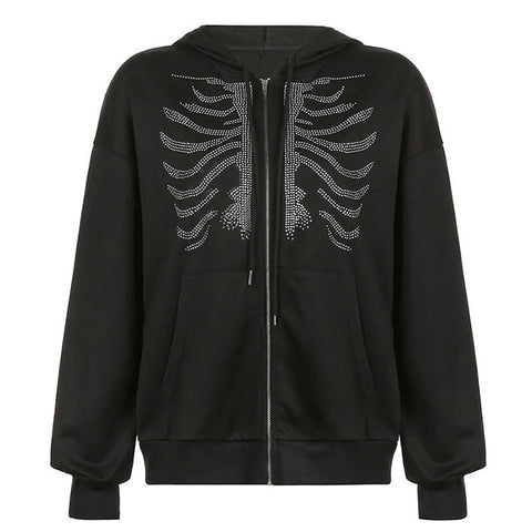 skeleton hoodie boogzel apparel