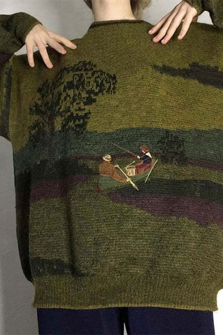 vintage aesthetic sweater