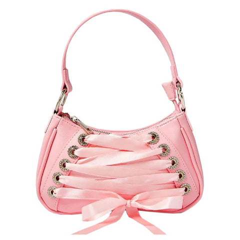 pink lace Y2K handbag boogzel clothing