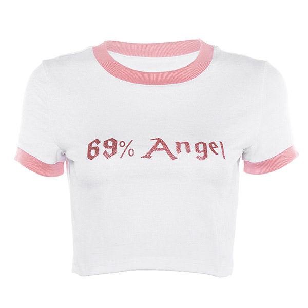 angel crop tee