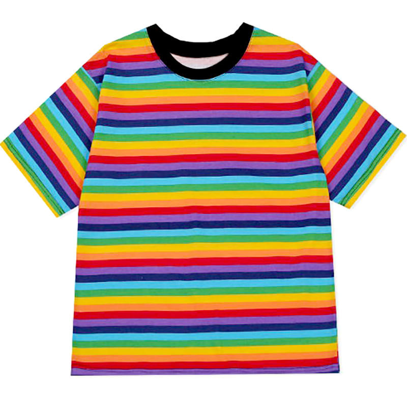 Rainbow Tee Boogzel Apparel - rainbow t shirt in roblox
