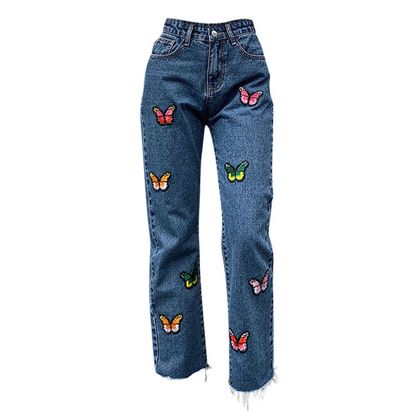 embroidered jeans for sale