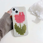 flower crochet iphone case boogzel apparel
