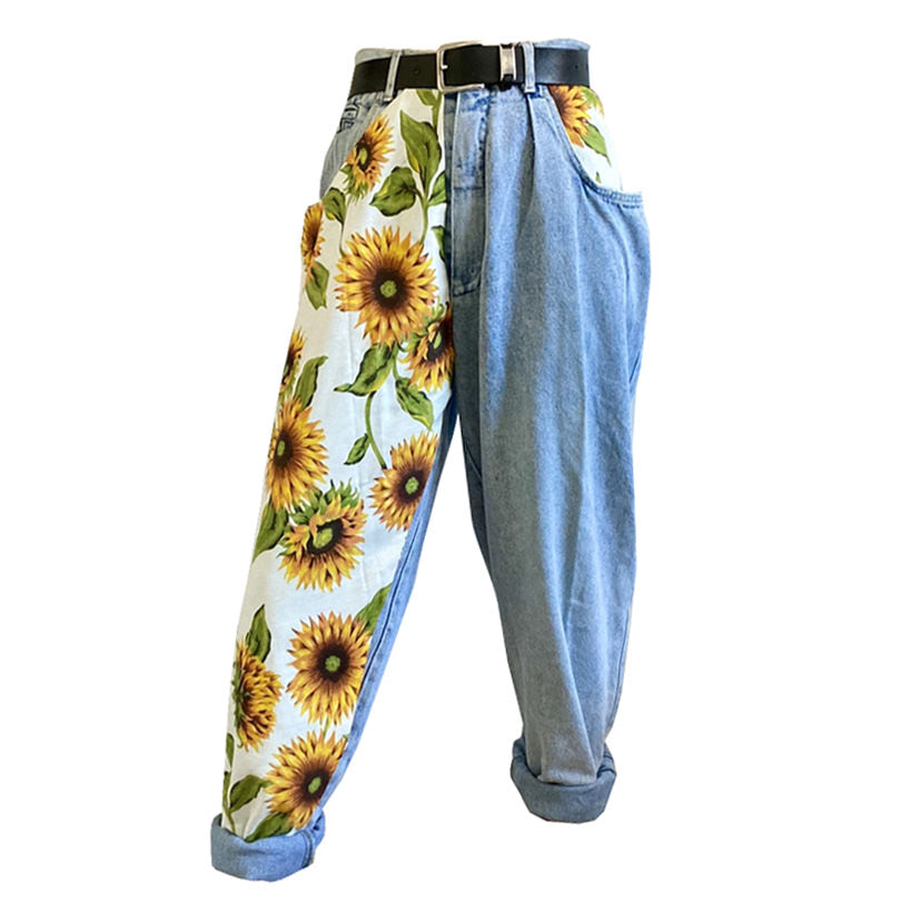 Sunflowers High Waist Jeans – Boogzel 