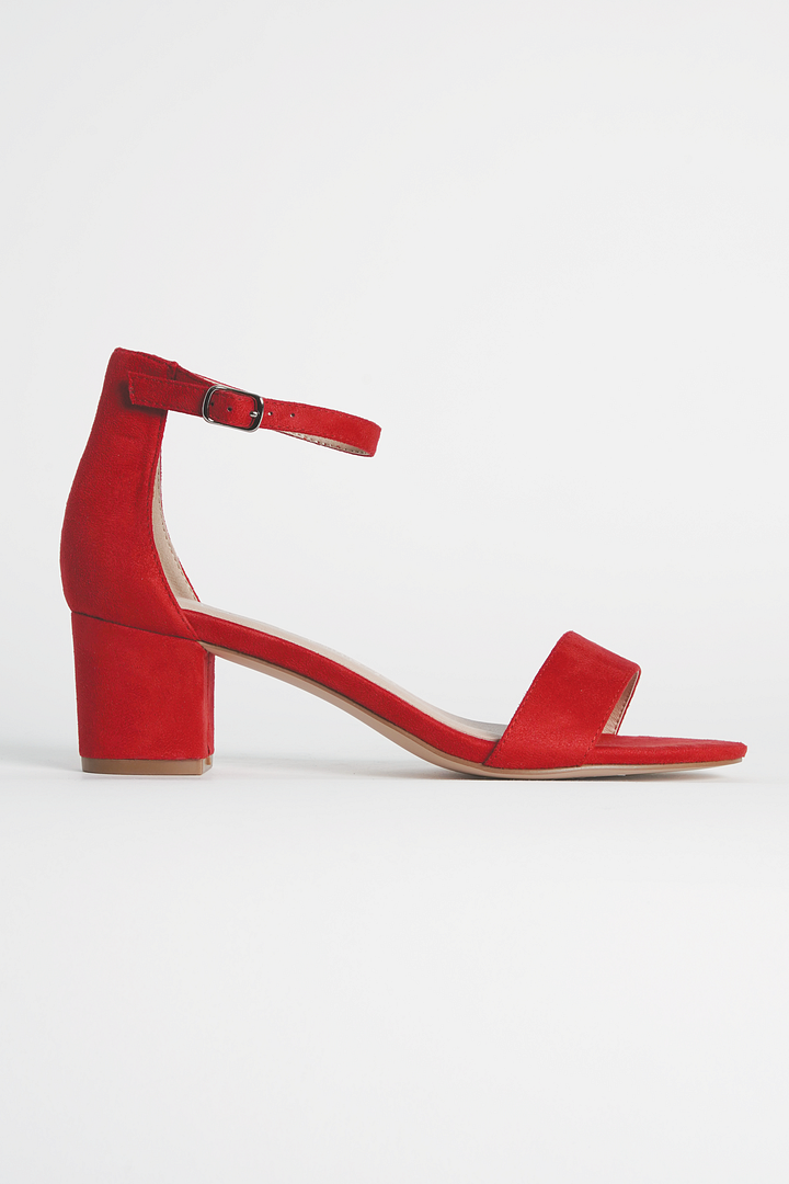 Sexy Red Satin Heels - Ankle Strap Heels - Single Sole Heels - Lulus