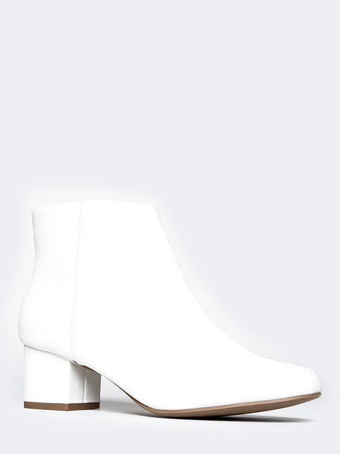 low heel bootie