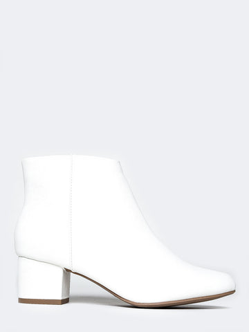 white low boots