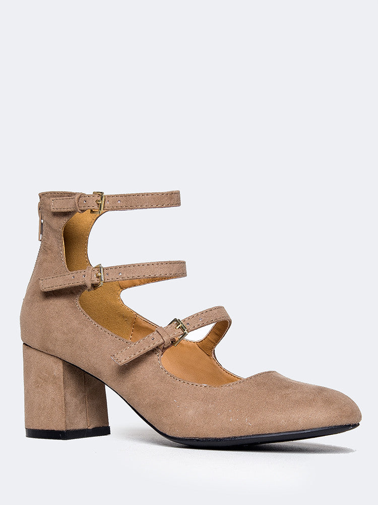 beige mary jane heels