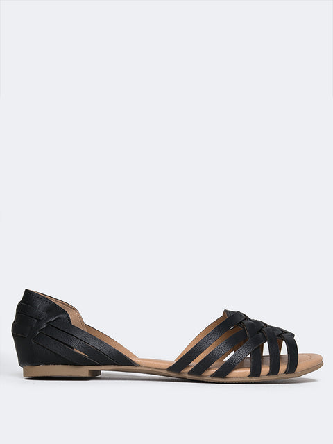 Woven Flat Sandals – J Adams