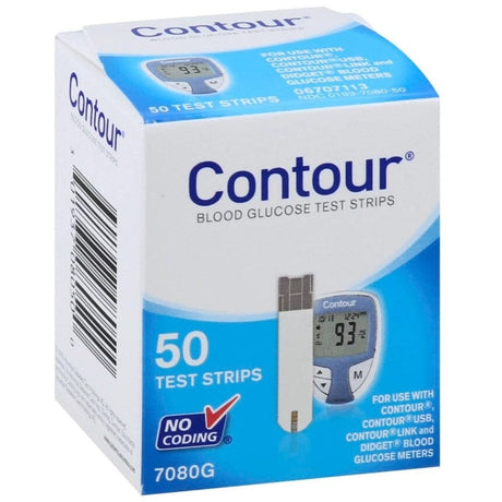 Contour Next Blood Glucose Test Strip (50 count) – Save Rite Medical