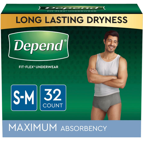 Depend FIT-FLEX Incontinence Underwear for Men Maximum Absorbency