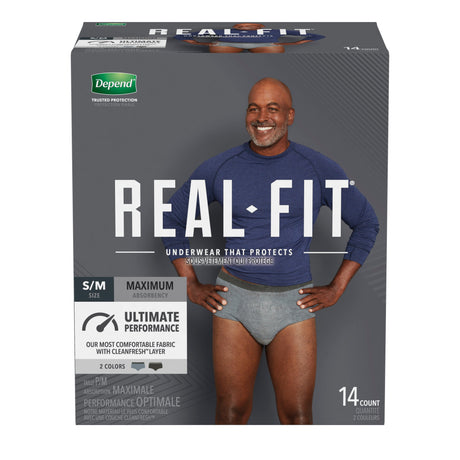 Depend FIT-FLEx Male Adult Absorbent Underwear Pull On with Tear Away Seams  x-Large Disposable Heavy Absorbency, 15 EA/PK - Kimberly Clark Professional  47930 PK - Betty Mills