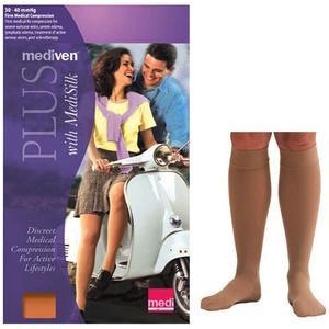 Mediven Plus Calf with Beaded Silicone Top Band, 30-40 mmHg, Closed To – Save  Rite Medical