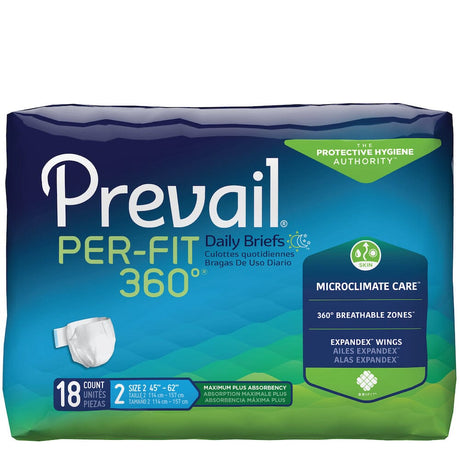 Prevail Nu-Fit Adult Daily Briefs, Maximum Absorbency – Save Rite Medical